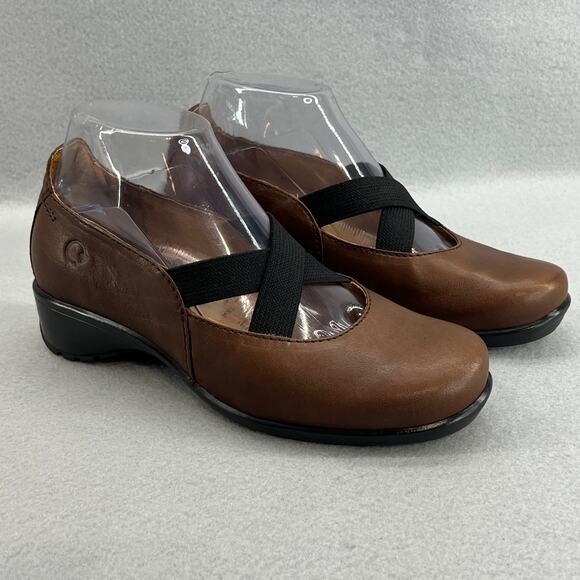 Dromedaris Tracy 2 Leather Mary Jane Low Block Heel Shoe-Brown-Women Size 37-NEW - Picture 10 of 14